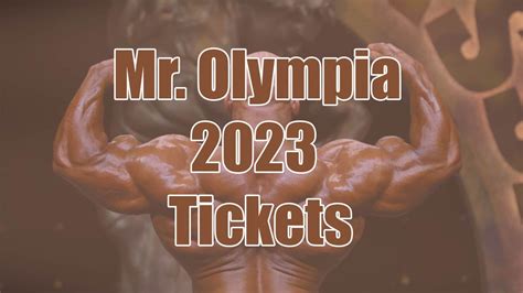 mr olympia online bookmaker|Olympia Ticket Options .